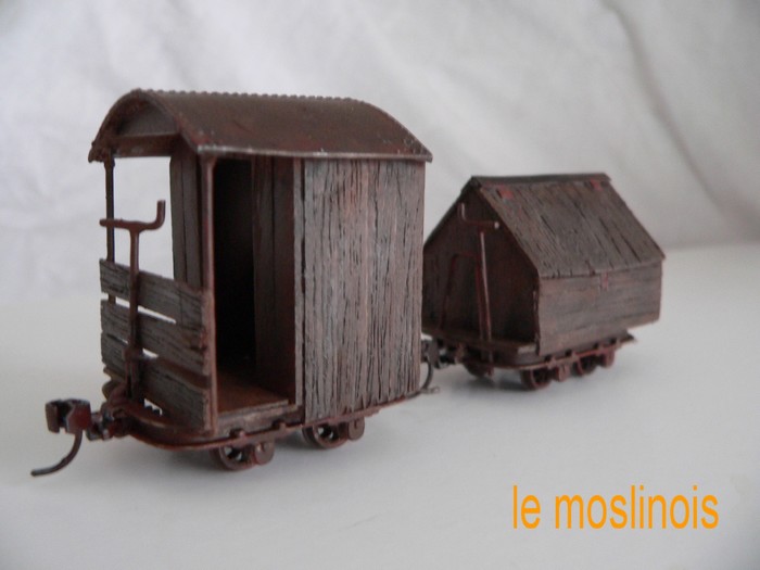wagonnets  bois  métal