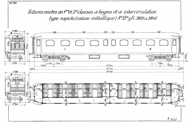 45 voitures A4B4yfi 3801 à 3845