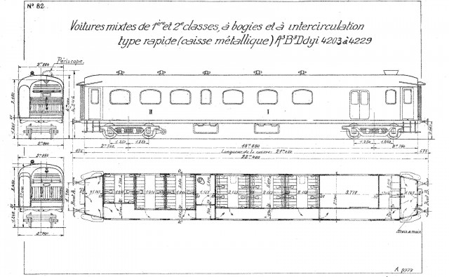 27 voitures type A3B3Ddyi 4203 à 4229