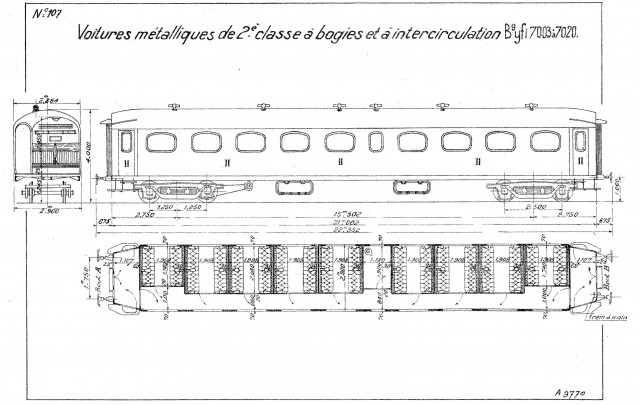 18 voitures B9yfi 7003 à 7020