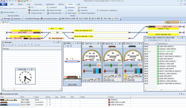 implantation du reseau dans RRTC