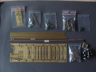 Le contenu du kit au déballage
