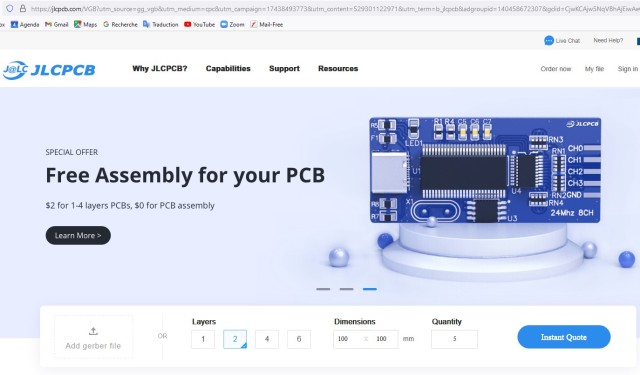 Le site JLCPCB