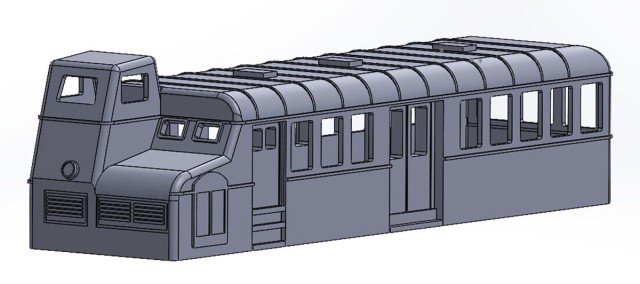 Ludovic souhaitait faire rouler ce petit autorail sur ses modules et sur ceux du club. Son frère Sébastien avait déjà imprimé plusieurs maquettes à l'échelle N. Il fallait des cotes pour dessiner. C’est le modèle de FNC vendu par Atlas collection (échelle HO) qui a servi de base. Sébastien a dessiné et imprimé la caisse.<br /><br />L’impression a duré 56 heures. Elle a nécessité une moitié de bobine de fil soit environ 500 grammes de PLA.<br /><br />Le premier jet a été un peu difficile à détacher de ses supports. De ce fait, après modification, une deuxième impression s’est déroulée avec succès.<br /><br />Ci-dessous, en quatre étapes, l'impression de la caisse.