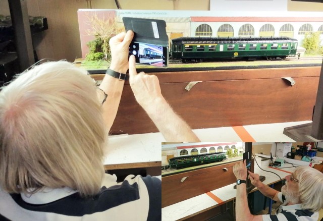 Quant à Christian que l'on ne voit presque jamais car il se cache derrière son appareil photo, il a été à son tour pris en action. Remarquez que depuis bientôt deux ans il utilise un appareil photo, appelé Smartphone, que certains utilisent pour téléphoner, envoyer et recevoir des messages ou surfer. Mais pas lui ! Il a longtemps attendu et opté pour le meilleur appareil photo de ce type au moment de l'achat. Et si vous suivez cette série de reportages sur les rencontres CDZ-PNPC, nul doute que la qualité est là. Les "macros" sont superbes. Le reflex n'a pas été mis au rencard, il reste encore pour certains travaux irremplaçable.