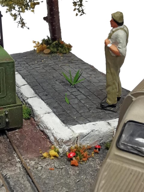 Je voulais tester les champignons et les fougères Busch prévus pour le Ho (réf. 1203) mais qui me semblaient un peu trop grands pour le Ho ! <br /><br />Validé pour les champignons, dubitatif pour les fougères...