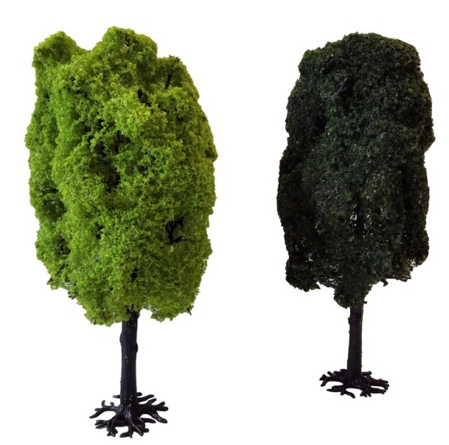 Encore de Ludovic, ces 2 arbres sont des nouvelles productions de L.D.P (Le Décor Principalement) au tarif d'environ 10 euros pièce. De nouvelles références sont en préparation pour l année prochaine.
