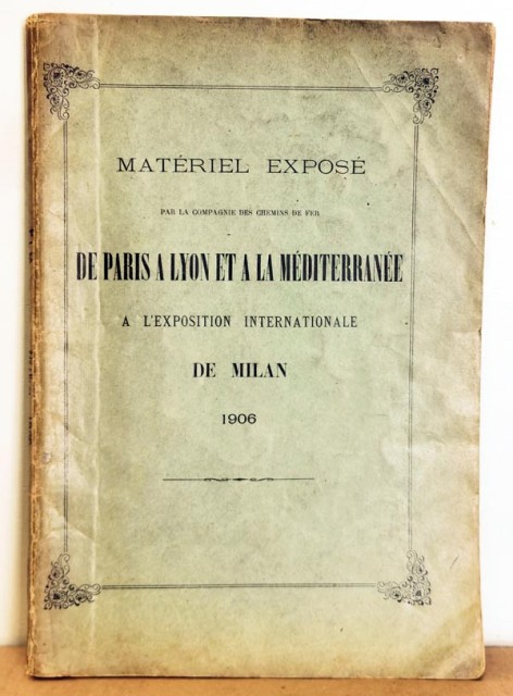 à gauche, le livret technique du matériel PLM présenté à l’exposition internationale de Milan en 1906. Acquis sur un site d’enchères connu à un prix fort raisonnable<br /><br />à l’intérieur, on y retrouve les voitures sorties par ELETTREN il y a une trentaine d’années.<br /><br />à droite, le fascicule de l’Exposition Coloniale à Vincennes en 1931 édité par le Chemin de Fer du NORD. Acheté en ligne sur un célèbre site d’enchères.