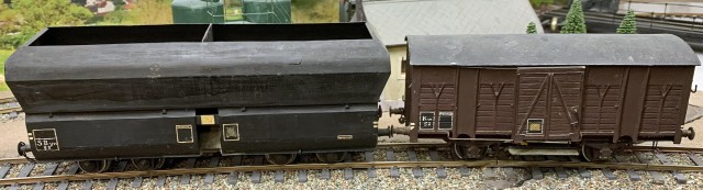 Trémie bogies SBy et couvert 1950's