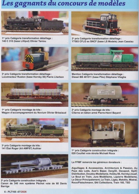 PLT165 concours de modèles