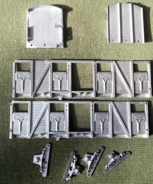 Couvert standard kit Munier, livré avec essieux zamak non isolés