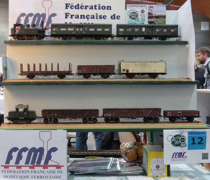 Les trains en zéro "de mon père" stand FFMF Quai Zéro mai16